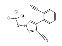 4-(2-cyanophenyl)-1-(trichloromethylsulfanyl)pyrrole-3-carbonitrile Structure