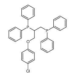 [1-(4-chlorophenoxy)-3-diphenylphosphanylpropan-2-yl]-diphenylphosphane Structure