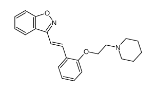 3-{(E)-2-[2-(2-Piperidin-1-yl-ethoxy)-phenyl]-vinyl}-benzo[d]isoxazole Structure