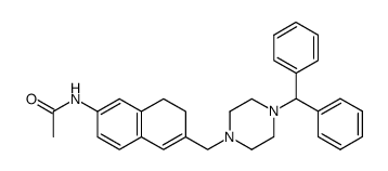 N-[6-(4-Benzhydryl-piperazin-1-ylmethyl)-7,8-dihydro-naphthalen-2-yl]-acetamide结构式