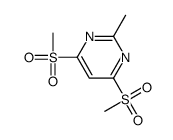 2-methyl-4,6-bismethylsulfonylpyrimidine Structure