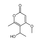 5-[(S)-1-Hydroxyethyl]-4-methoxy-6-methyl-2H-pyran-2-one结构式