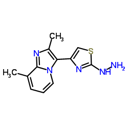 [4-(2,8-DIMETHYL-IMIDAZO[1,2-A]PYRIDIN-3-YL)-THIAZOL-2-YL]-HYDRAZINE结构式