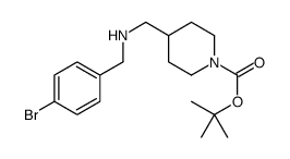 1-BOC-4-[(4-BROMO-BENZYLAMINO)-METHYL]-PIPERIDINE结构式