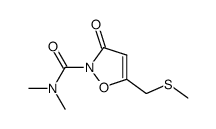 2-dimethylcarbamoyl-5-methylthiomethyl-4-isoxazolin-3-one结构式