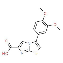 3-(3,4-DIMETHOXYPHENYL)IMIDAZO[2,1-B]THIAZOLE-6-CARBOXYLIC ACID结构式