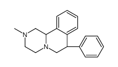 1,3,4,6,7,11b-hexahydro-2-methyl-7-phenyl-2H-pyrazino(2,1-a)isoquinoline Structure