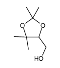 (2,2,5,5-tetramethyl-1,3-dioxolan-4-yl)methanol结构式