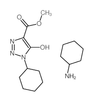 cyclohexanamine; methyl 1-cyclohexyl-5-oxo-2H-triazole-4-carboxylate Structure