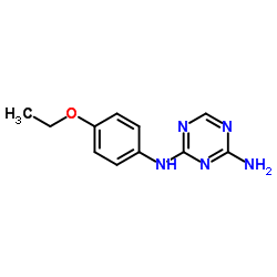 N-(4-Ethoxyphenyl)-1,3,5-triazine-2,4-diamine结构式