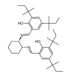 (1R,2R)-1,2-bis(3,5-di-t-pentylsalicylideneamino)cyclohexane Structure