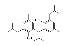 2,2'-(2-methylpropylidene)bis[6-(2-methylpropyl)-p-cresol] Structure