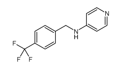 4-Pyridinamine, N-[[4-(trifluoromethyl)phenyl]methyl] Structure