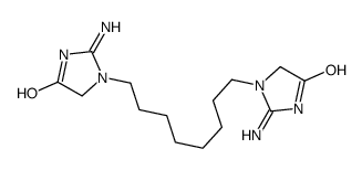 1,1'-(octane-1,8-diyl)bis[2-amino-1,5-dihydro-4H-imidazol-4-one] structure