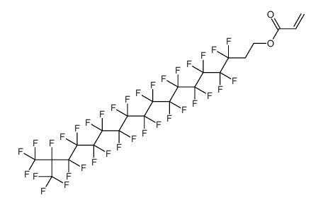 3,3,4,4,5,5,6,6,7,7,8,8,9,9,10,10,11,11,12,12,13,13,14,14,15,15,16,16,17,18,18,18-dotriacontafluoro-17-(trifluoromethyl)octadecyl acrylate structure