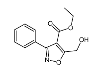 5-(Hydroxymethyl)-3-phenyl-4-isoxazolecarboxylic acid ethyl ester Structure