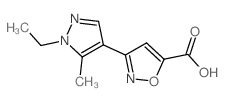 3-(1-乙基-5-甲基-1H-吡唑-4-基)异噁唑-5-羧酸图片