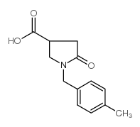 1-(4-METHYL-BENZYL)-5-OXO-PYRROLIDINE-3-CARBOXYLIC ACID结构式