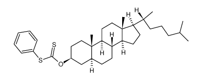 S-phenyl-O-3β-cholestanyldithiocarbonate Structure