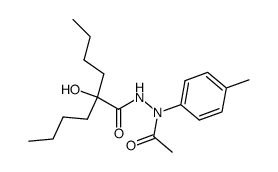 Dibutylglykolsaeure-<2-acetyl-2-p-tolyl-hydrazid> Structure