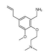 2-[2-(aminomethyl)-6-methoxy-4-prop-2-enylphenoxy]-N,N-dimethylethanamine结构式