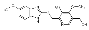 2[(4-methoxy-5-hydroxymethyl-3-methylpyrid-2-yl)-methylthio]-5-methoxybenzimidazole Structure