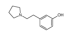 3-(2-(pyrrolidin-1-yl)ethyl)phenol Structure