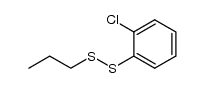 o-chlorophenyl n-propyl disulfide结构式