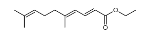 5,9-dimethyldeca-2,4,8-trienoic acid ethyl ester Structure