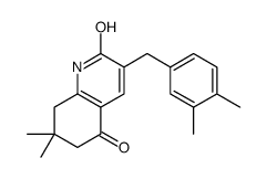 3-(3,4-二甲基苄基)-7,7-二甲基-7,8-二氢喹啉-2,5(1H,6H)-二酮结构式