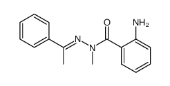 2-Amino-benzoic acid N-methyl-N'-[1-phenyl-eth-(E)-ylidene]-hydrazide Structure