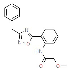 N-[2-(3-Benzyl-1,2,4-oxadiazol-5-yl)phenyl]-2-methoxyacetamide结构式