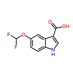 5-(Difluoromethoxy)-1H-indole-3-carboxylic acid Structure