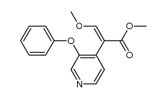 (E)-methyl-2-(3'-phenoxypyrid-4'-yl)-3-methoxyacrylate结构式