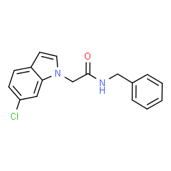 N-Benzyl-2-(6-chloro-1H-indol-1-yl)acetamide structure