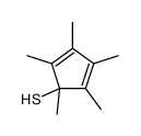 1,2,3,4,5-pentamethylcyclopenta-2,4-diene-1-thiol结构式