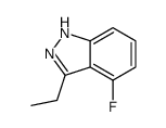 1H-Indazole, 3-ethyl-4-fluoro-结构式