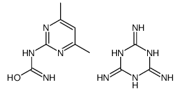 (4,6-dimethylpyrimidin-2-yl)urea,1,3,5-triazine-2,4,6-triamine Structure