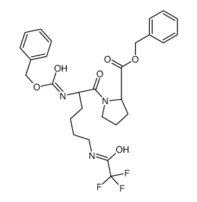 (S)-Benzyl 1-[(S)-2-benzyloxycarbonylamino-6-(2,2,2-trifluoroacetamido)hexanoyl]pyrrolidine-2-carboxylate图片