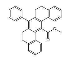 methyl 7-phenyl-5,6,8,9-tetrahydrobenzo[m]tetraphene-14-carboxylate结构式