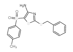 4-氨基-2-苄基硫代-5-甲苯噻唑结构式