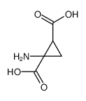 1,2-Cyclopropanedicarboxylicacid,1-amino-(9CI) Structure