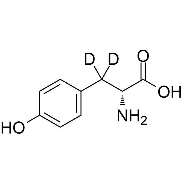 D-Tyrosine-d2 Structure