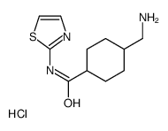 4-(aminomethyl)-N-(1,3-thiazol-2-yl)cyclohexane-1-carboxamide,hydrochloride Structure