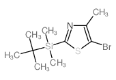 5-Bromo-2-(tert-butyldimethylsilyl)-4-methylthiazole Structure