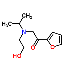 1-(2-Furyl)-2-[(2-hydroxyethyl)(isopropyl)amino]ethanone Structure