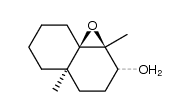 1,8a-epoxy-1,2,3,4,4a,5,6,7,8,8a-decahydro-1,4a-dimethyl-naphthalen-2-ol结构式