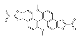 7-methoxy-6-(7-methoxy-2-nitrobenzo[e][1]benzofuran-6-yl)-2-nitrobenzo[e][1]benzofuran结构式