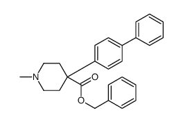 benzyl 1-methyl-4-(4-phenylphenyl)piperidine-4-carboxylate Structure