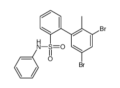 3',5'-Dibromo-2'-methyl-N-phenyl-2-biphenylsulfonamide结构式